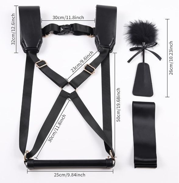 БДСМ-набор LOCKINK YEAHWOW Black Doggy Style Saddle set SX2845 фото