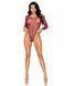 Сетчатое боди со стразами Leg Avenue Crystalized fishnet bodysuit Burgundy One Size SO9135 фото 4