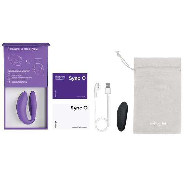 Смарт-вибратор для пар We-Vibe Sync O Light Purple, пульт ДУ SX0524 фото