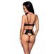 Розпродаж!!! Комплект з екошкіри Passion Tamaris Set black L/XL, бюстгальтер та трусики SO5796 фото 2