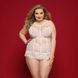 Нежный комплект белья JSY &laquo;Милая Бейли&raquo; Plus Size, White, корсет, стринги, стрепы, кружево SO8381 фото 1