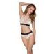 Трусики с широкой резинкой и кружевом Passion PS001 PANTIES XL, ecru SO4166 фото 2