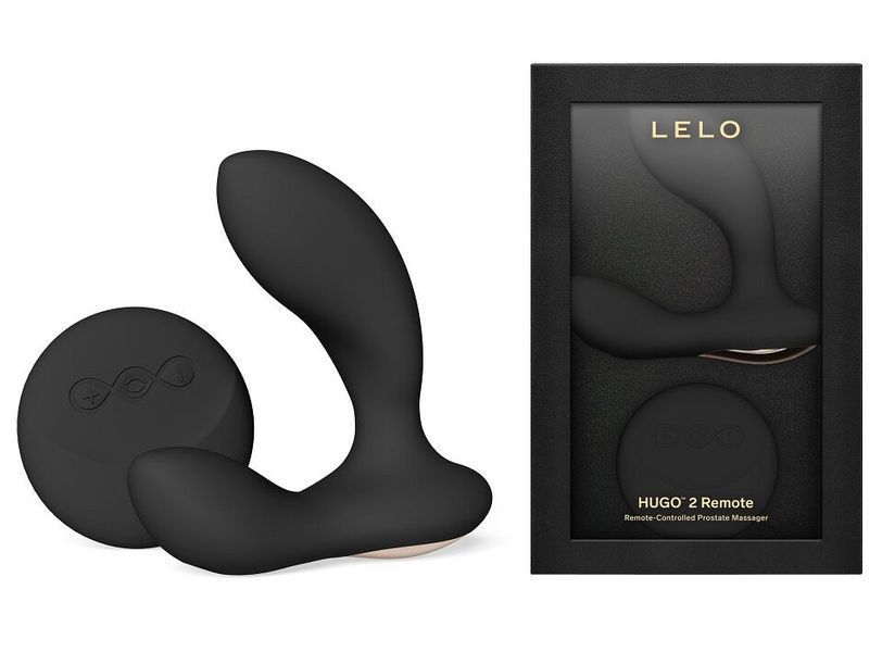 Массажер простаты LELO Hugo 2 Remote Black, 2 мотора, очень мощный, пульт ДУ SX0691 фото