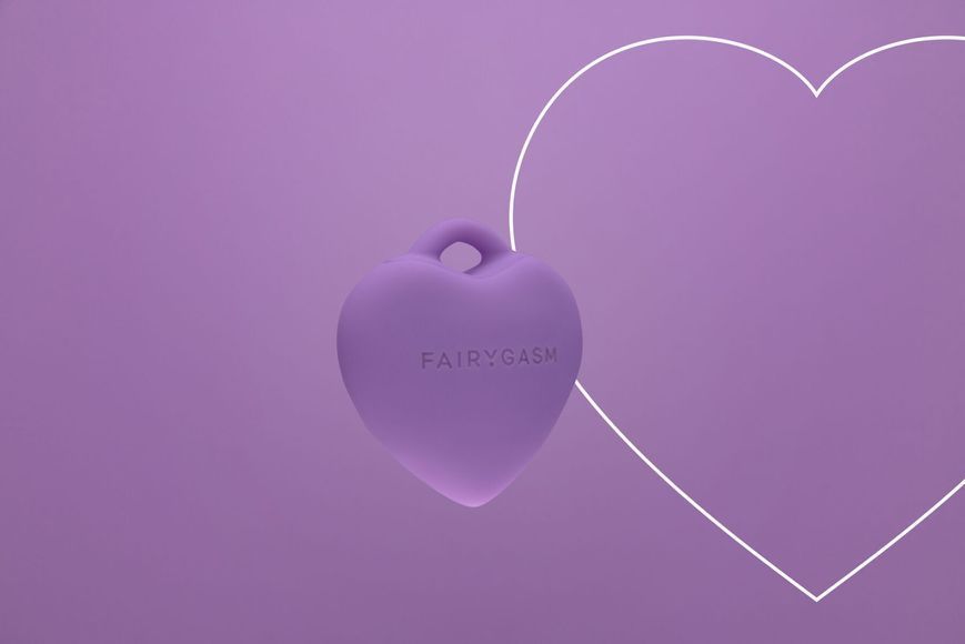Мини-вибратор &laquo;Сердечко&raquo; FairyGasm PleasureStone violet, 9 режимов, на шнурке SX0646 фото
