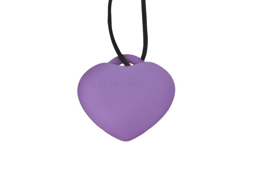 Мини-вибратор &laquo;Сердечко&raquo; FairyGasm PleasureStone violet, 9 режимов, на шнурке SX0646 фото