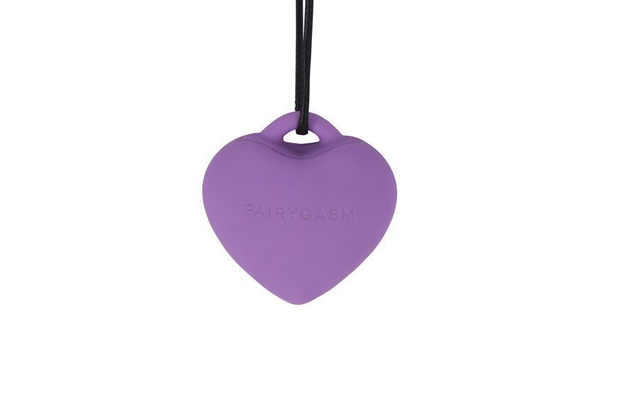 Мини-вибратор &laquo;Сердечко&raquo; FairyGasm PleasureStone violet, 9 режимов, на шнурке SX0646 фото