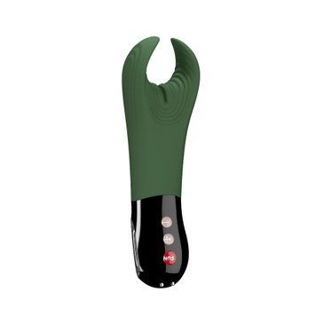 Вибратор для пениса Fun Factory MANTA moss green/black, подходит для парных игр SX0966 фото