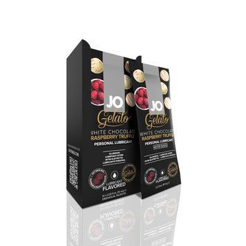 Набор лубрикантов Foil Display Box &ndash; JO Gelato - White Chocolate Raspberry &ndash; 12 x 10ml SO6765 фото