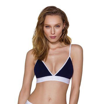 Спортивный топ с двойными бретелями Passion PS007 TOP L, navy blue SO4267 фото