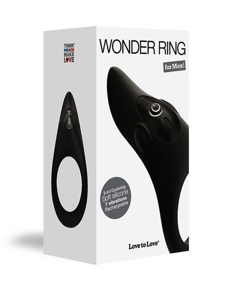 Эрекционное виброкольцо Love To Love WONDER RING с мегастимулятором клитора, перезаряжаемое SO2046 фото
