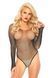Сетчатое боди со стразами Leg Avenue Crystalized fishnet bodysuit Black One Size SO9136 фото 4