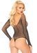 Сетчатое боди со стразами Leg Avenue Crystalized fishnet bodysuit Black One Size SO9136 фото 5