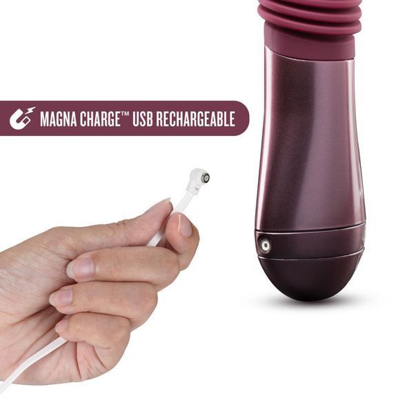 Пульсатор для точки G Blush Temptasia &ndash; Trixie Thrusting Dildo &ndash; Wine Red, 3 скорости SO8835 фото