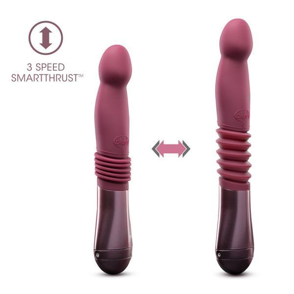 Пульсатор для точки G Blush Temptasia &ndash; Trixie Thrusting Dildo &ndash; Wine Red, 3 скорости SO8835 фото