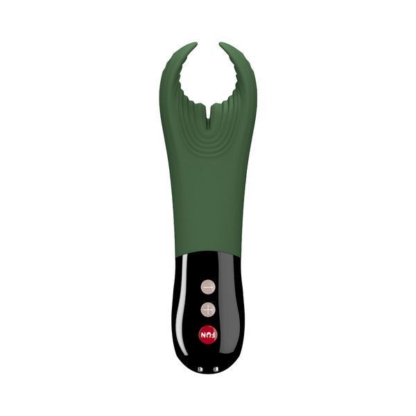 Вибратор для пениса Fun Factory MANTA moss green/black, подходит для парных игр SX0966 фото