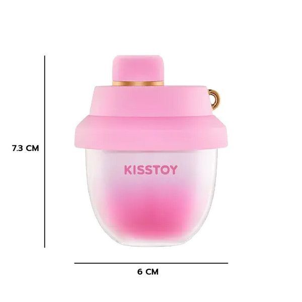 Вакуумный стимулятор-брелок KISSTOY Kiss Pods, 5 уровней интенсивности + Turbo-режим, 2 насадки SX1339 фото
