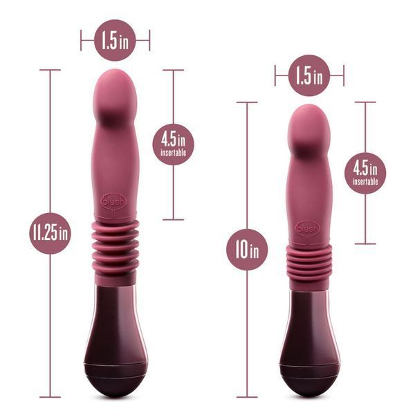 Пульсатор для точки G Blush Temptasia &ndash; Trixie Thrusting Dildo &ndash; Wine Red, 3 скорости SO8835 фото