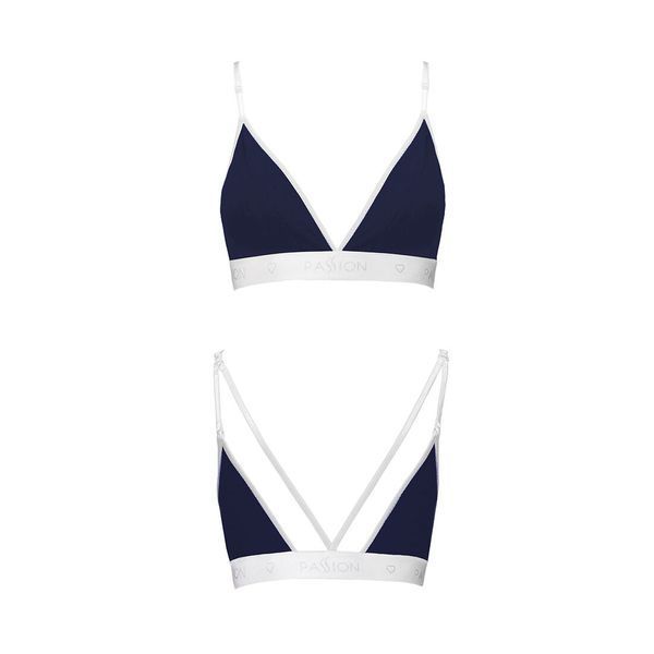 Спортивный топ с двойными бретелями Passion PS007 TOP L, navy blue SO4267 фото