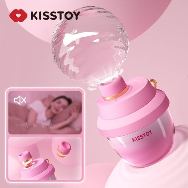 Вакуумный стимулятор-брелок KISSTOY Kiss Pods, 5 уровней интенсивности + Turbo-режим, 2 насадки SX1339 фото