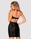 Платье под змеиную кожу Obsessive Vivianty dress XS/S, черное SO7313 фото 2