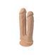 Двойной фаллоимитатор с вибрацией SilexD Double Gusto Vibro Flesh (Model 1 size 8" & 7") + LRS, диаметр 4,5 см и 3,7 см SO8209 фото 2