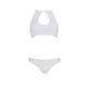 Комплект из бра, трусиков с ажурным декором и открытым шагом Passion URSULA SET XXL/XXXL, white SO5846 фото 3