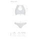 Комплект из бра, трусиков с ажурным декором и открытым шагом Passion URSULA SET XXL/XXXL, white SO5846 фото 5