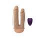 Двойной фаллоимитатор с вибрацией SilexD Double Gusto Vibro Flesh (Model 1 size 8" & 7") + LRS, диаметр 4,5 см и 3,7 см SO8209 фото 1