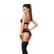 Комплект білизни Passion Exclusive TONYA SET XXL/XXXL, black, трусики, ліф, пояс для панчох PS24112 фото 2