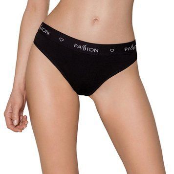 Трусики-слипы из хлопка с эластаном Passion PS004 PANTIES XL, black SO4218 фото