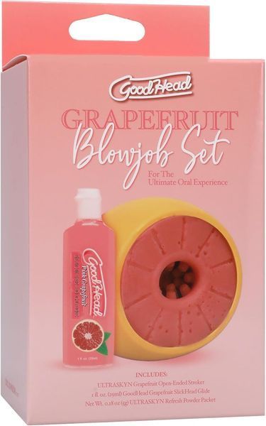 Набор для минета Doc Johnson GoodHead Grapefruit Blowjob Set - Yellow SX1322 фото