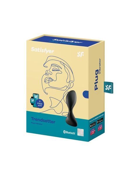 Анальная смарт-пробка с вибрацией Satisfyer Trendsetter Black SO6099 фото