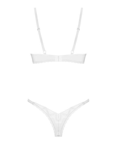 Комплект Obsessive Alissium 2-pcs set, XS/S, кружево, лиф с мягкой чашкой, трусики танга SX0603 фото