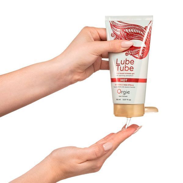 Лубрикант на водной основе Orgie Lube Tube Hot, 150 мл, с согревающим эффектом, без запаха SX1523 фото