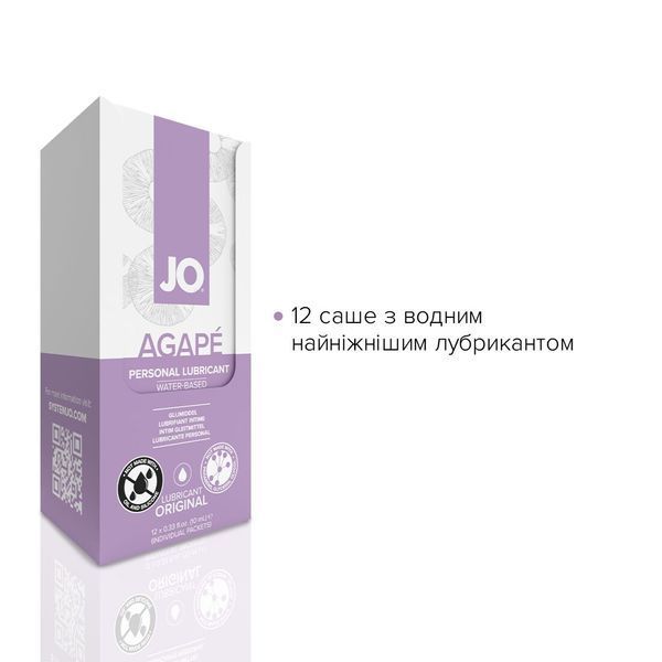 Набор лубрикантов Foil Display Box &ndash; JO Agape Lubricant &ndash; 12 x 10ml SO6766 фото