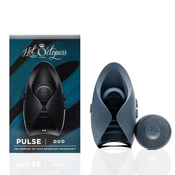 Игрушка для пар Hot Octopuss PULSE DUO, пульсация+вибрация, использование без рук, пульт ДУ SO8723 фото