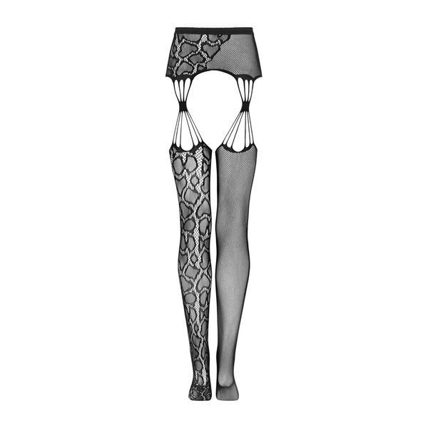 Эротические колготки-бодистокинг Obsessive Garter stockings S821 S/M/L SO8162 фото
