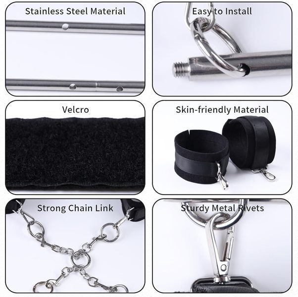 БДСМ-набор LOCKINK YEAHWOW Door Swing & Leg Spreader Bondage set SX2847 фото