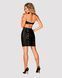 Платье под змеиную кожу Obsessive Vivianty dress M/L, черное SO7314 фото 4