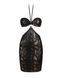 Платье под змеиную кожу Obsessive Vivianty dress M/L, черное SO7314 фото 5
