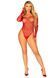 Сетчатое боди со стразами Leg Avenue Crystalized fishnet bodysuit Red One Size SO9138 фото 3