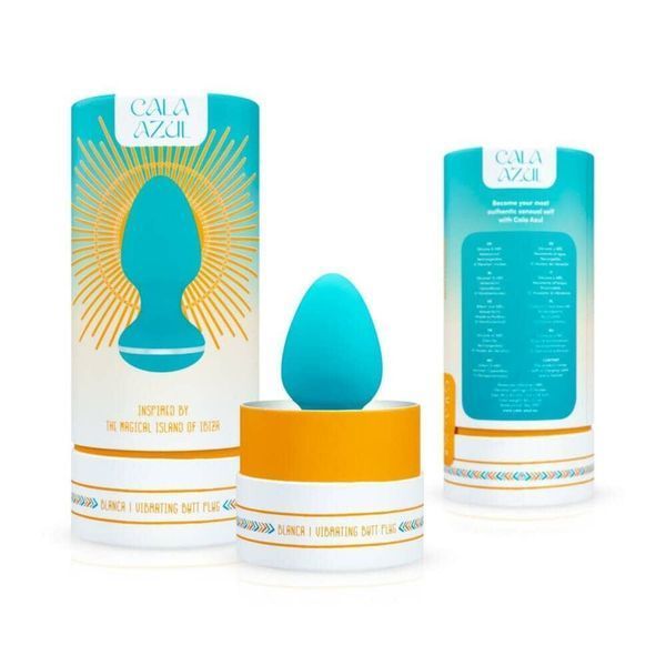 Анальная вибропробка Cala Azul &ndash; Blanca Vibrating anal plug, 10 режимов SO8887 фото