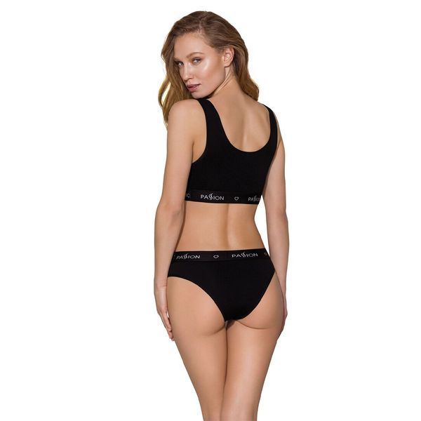 Спортивный топ с широкой резинкой Passion PS004 TOP L, black SO4219 фото