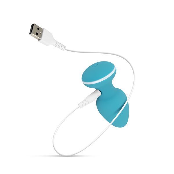 Анальная вибропробка Cala Azul &ndash; Blanca Vibrating anal plug, 10 режимов SO8887 фото