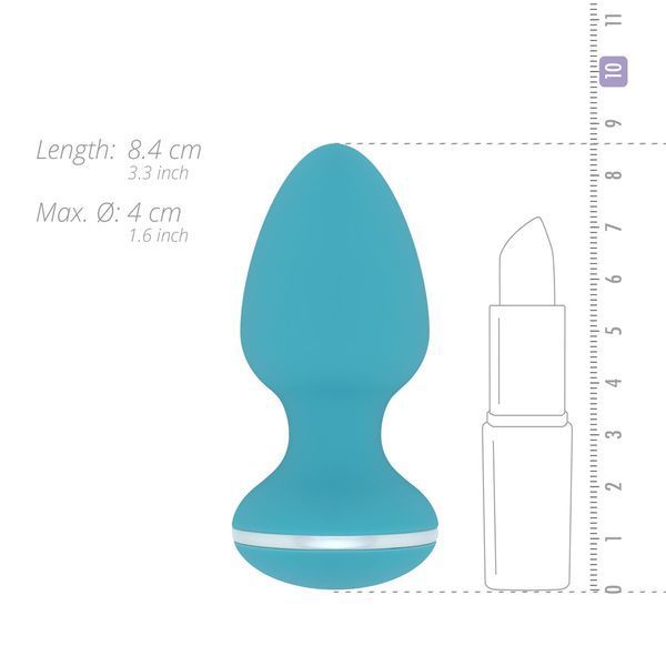 Анальная вибропробка Cala Azul &ndash; Blanca Vibrating anal plug, 10 режимов SO8887 фото