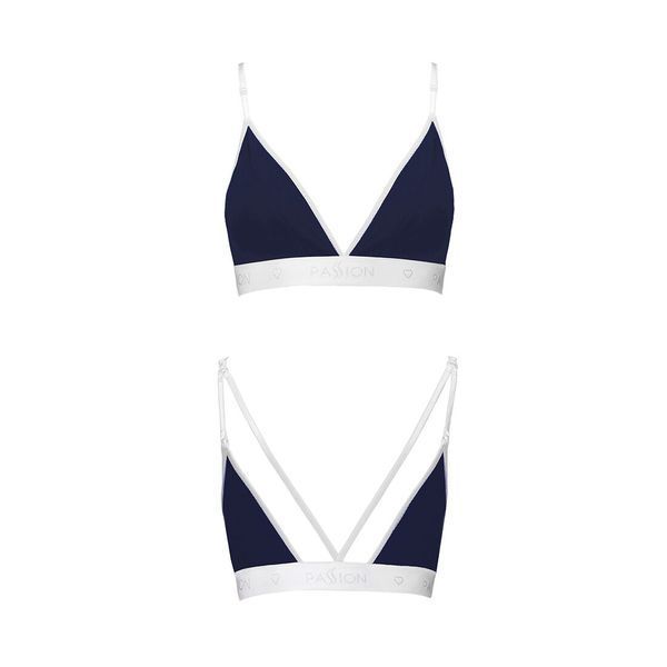 Спортивный топ с двойными бретелями Passion PS007 TOP S, navy blue SO4269 фото