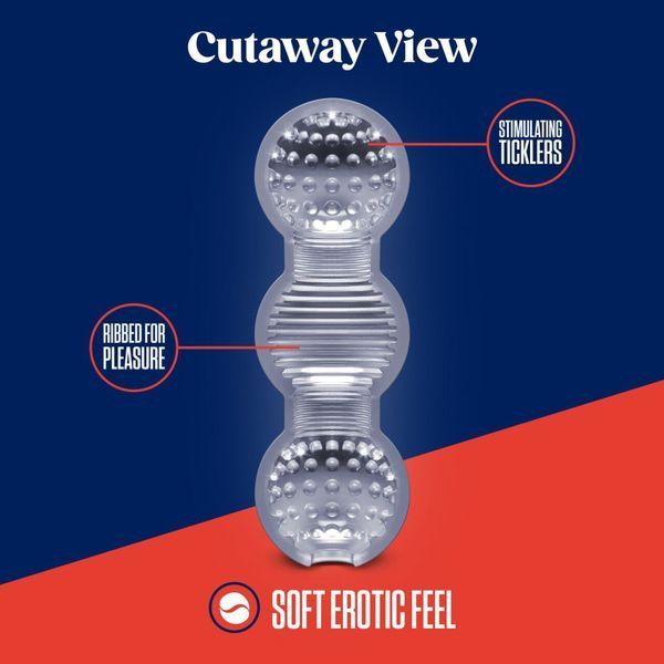Мастурбатор Blush Rize &ndash; Feelz Masturbator &ndash; Clear, мультитекстура, эффект вакуума SO8837 фото