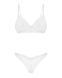 Комплект Obsessive Alissium 2-pcs set, M/L, кружево, лиф с мягкой чашкой, трусики танга SX0604 фото 6