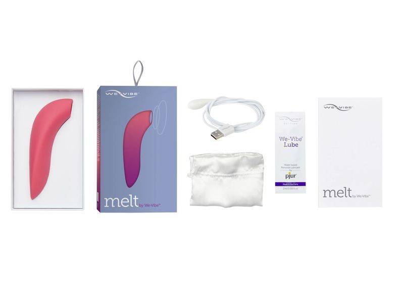 Вакуумный смарт-стимулятор для пар We-Vibe Melt Coral, удобно совмещать с проникающим сексом SO6927 фото