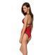 Полупрозрачное боди с кружевом Passion PEONIA BODY L/XL red SO8460 фото 2